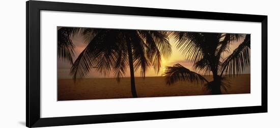 7-Mile Beach at Sunset, Negril, Jamaica-null-Framed Photographic Print