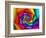 70's Psychedelic Spiral-flArk-Framed Art Print