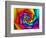 70's Psychedelic Spiral-flArk-Framed Art Print