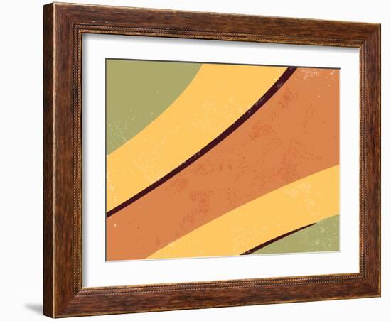 70S Retro Background-one AND only-Framed Photographic Print