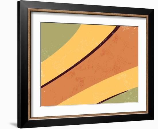 70S Retro Background-one AND only-Framed Photographic Print
