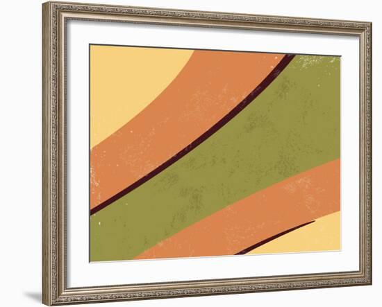 70S Retro Background-one AND only-Framed Photographic Print