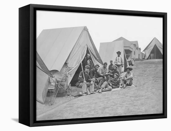 71st New York Infantry at Camp Douglas During the American Civil War-Stocktrek Images-Framed Premier Image Canvas