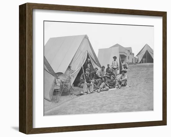 71st New York Infantry at Camp Douglas During the American Civil War-Stocktrek Images-Framed Photographic Print