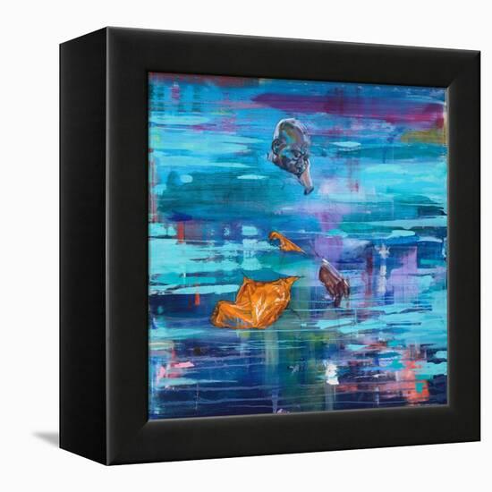 73 Northbound (oil on canvas)-Aaron Bevan-Bailey-Framed Premier Image Canvas