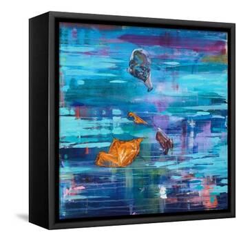 73 Northbound (oil on canvas)-Aaron Bevan-Bailey-Framed Premier Image Canvas