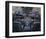 737 pilot-centered flight deck-null-Framed Art Print