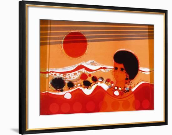 74 Femme Au Soleil-Frédéric Menguy-Framed Limited Edition