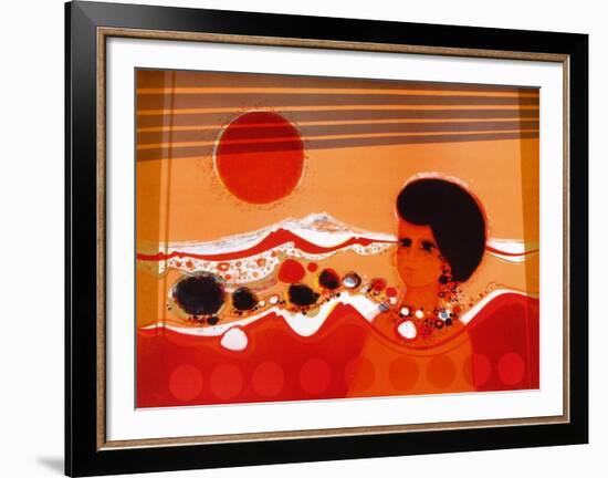 74 Femme Au Soleil-Frédéric Menguy-Framed Limited Edition