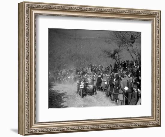 748 cc BSA and sidecar of HJ Finden at the MCC Lands End Trial, Beggars Roost, Devon, 1936-Bill Brunell-Framed Photographic Print