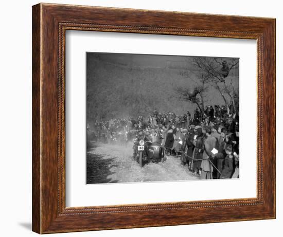 748 cc BSA and sidecar of HJ Finden at the MCC Lands End Trial, Beggars Roost, Devon, 1936-Bill Brunell-Framed Photographic Print