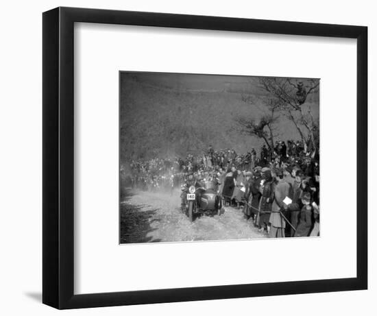 748 cc BSA and sidecar of HJ Finden at the MCC Lands End Trial, Beggars Roost, Devon, 1936-Bill Brunell-Framed Photographic Print