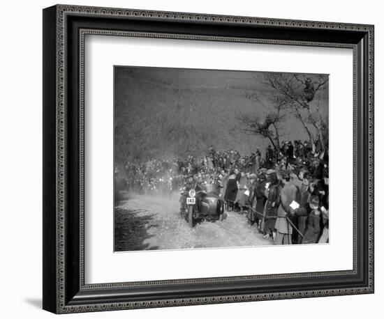 748 cc BSA and sidecar of HJ Finden at the MCC Lands End Trial, Beggars Roost, Devon, 1936-Bill Brunell-Framed Photographic Print