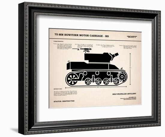 75mm Howitzer M8-Mark Rogan-Framed Premium Giclee Print