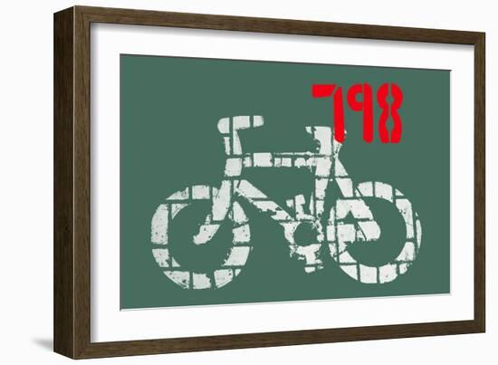 798 Art District Bike-null-Framed Giclee Print