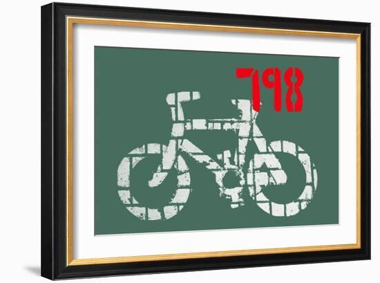 798 Art District Bike-null-Framed Giclee Print