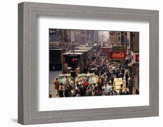 7th Avenue (Near the Intersection with 34th Street), New York, New York, 1960-Walter Sanders-Framed Photographic Print