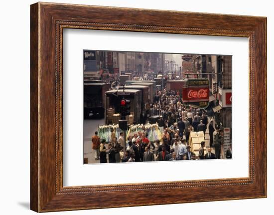 7th Avenue (Near the Intersection with 34th Street), New York, New York, 1960-Walter Sanders-Framed Photographic Print