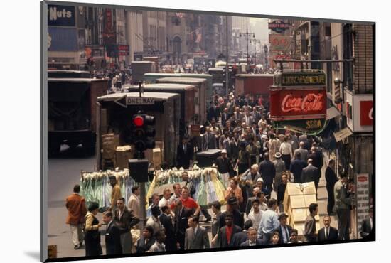 7th Avenue (Near the Intersection with 34th Street), New York, New York, 1960-Walter Sanders-Mounted Photographic Print