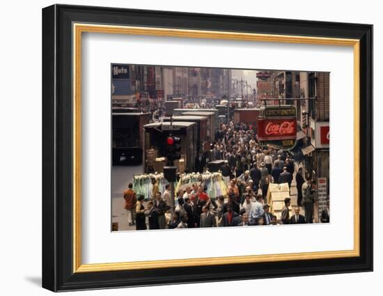 7th Avenue (Near the Intersection with 34th Street), New York, New York, 1960-Walter Sanders-Framed Photographic Print