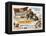 7th Cavalry, UK Movie Poster, 1956-null-Framed Stretched Canvas