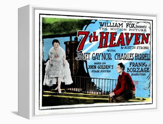 7th Heaven, (AKA Seventh Heaven), from Left, Janet Gaynor, Charles Farrell, 1927-null-Framed Stretched Canvas