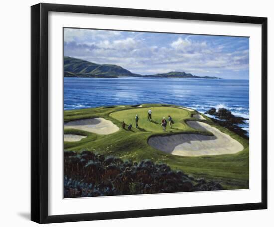 7th Hole Pebble Beach, California-Peter Munro-Framed Premium Giclee Print