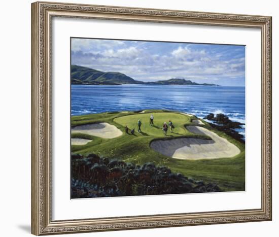 7th Hole Pebble Beach, California-Peter Munro-Framed Premium Giclee Print