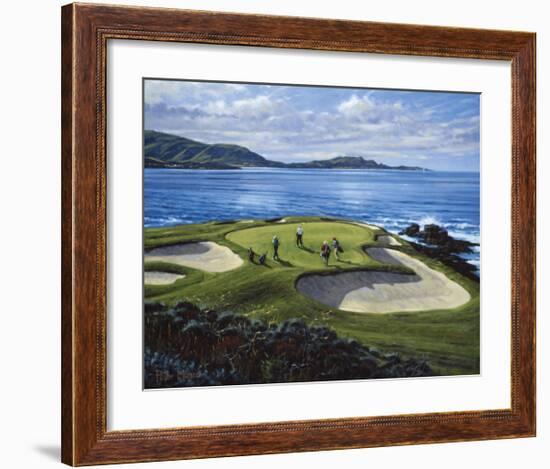 7th Hole Pebble Beach, California-Peter Munro-Framed Premium Giclee Print