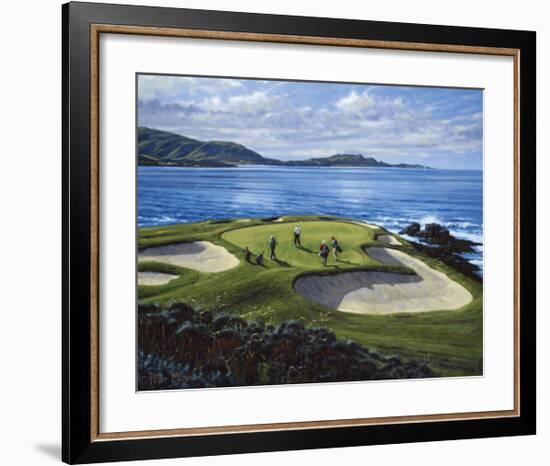 7th Hole Pebble Beach, California-Peter Munro-Framed Premium Giclee Print