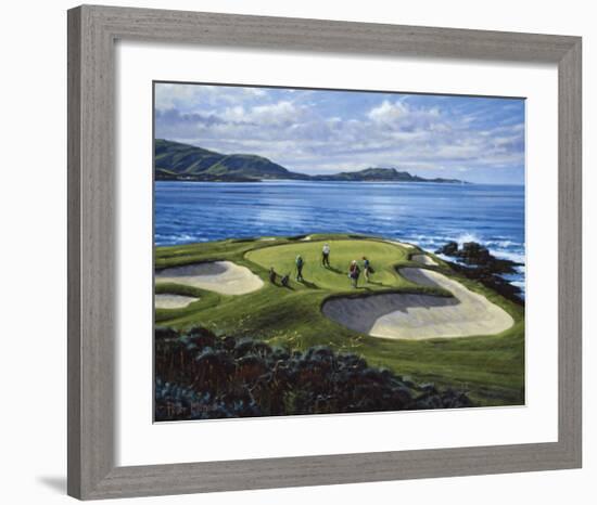 7th Hole Pebble Beach, California-Peter Munro-Framed Premium Giclee Print