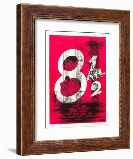 8 1/2 (aka Eight and a Half)-null-Framed Premium Giclee Print