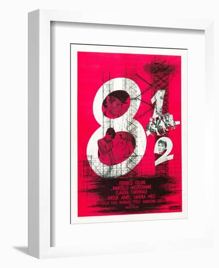 8 1/2 (aka Eight and a Half)-null-Framed Premium Giclee Print