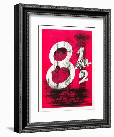 8 1/2 (aka Eight and a Half)-null-Framed Premium Giclee Print