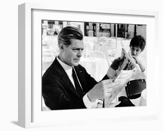 8 1/2, Marcello Mastroianni, Anouk Aimee, 1963-null-Framed Photo