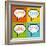 8-Bit Pixel 3-Letter Acronyms in Speech Bubbles-wongstock-Framed Art Print