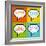 8-Bit Pixel 3-Letter Acronyms in Speech Bubbles-wongstock-Framed Art Print