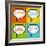 8-Bit Pixel 3-Letter Acronyms in Speech Bubbles-wongstock-Framed Art Print