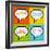 8-Bit Pixel 3-Letter Acronyms in Speech Bubbles-wongstock-Framed Art Print