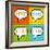 8-Bit Pixel 3-Letter Acronyms in Speech Bubbles-wongstock-Framed Art Print