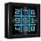 8-Bit Pixel Art Magic Square with Numbers 1-9-wongstock-Framed Stretched Canvas