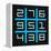 8-Bit Pixel Art Magic Square with Numbers 1-9-wongstock-Framed Stretched Canvas