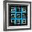 8-Bit Pixel Art Magic Square with Numbers 1-9-wongstock-Framed Art Print