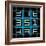 8-Bit Pixel Art Magic Square with Numbers 1-9-wongstock-Framed Art Print