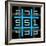 8-Bit Pixel Art Magic Square with Numbers 1-9-wongstock-Framed Art Print