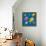 8-Bit Pixel Art Multicolored Fish, Seamless Background Tile-wongstock-Framed Stretched Canvas displayed on a wall