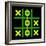 8-Bit Pixel Art Tic Tac Toe Game - Winning Position-wongstock-Framed Art Print