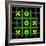 8-Bit Pixel Art Tic Tac Toe Game - Winning Position-wongstock-Framed Art Print