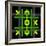 8-Bit Pixel Art Tic Tac Toe Game - Winning Position-wongstock-Framed Art Print