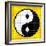 8-Bit Pixel-Art Yin Yang Symbol-wongstock-Framed Art Print